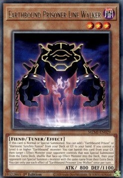 YuGiOh Earthbound Prisoner Line Walker MZMI-EN029 Rare Englisch Excellent 1st