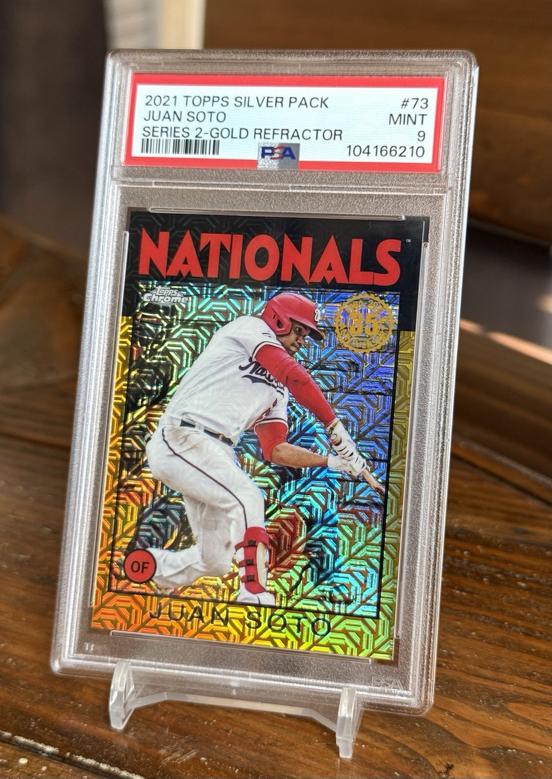 1985 Juan Soto Gold Refractor /50 Topps 2021 Topps Silver Pack PSA 9 POP 1