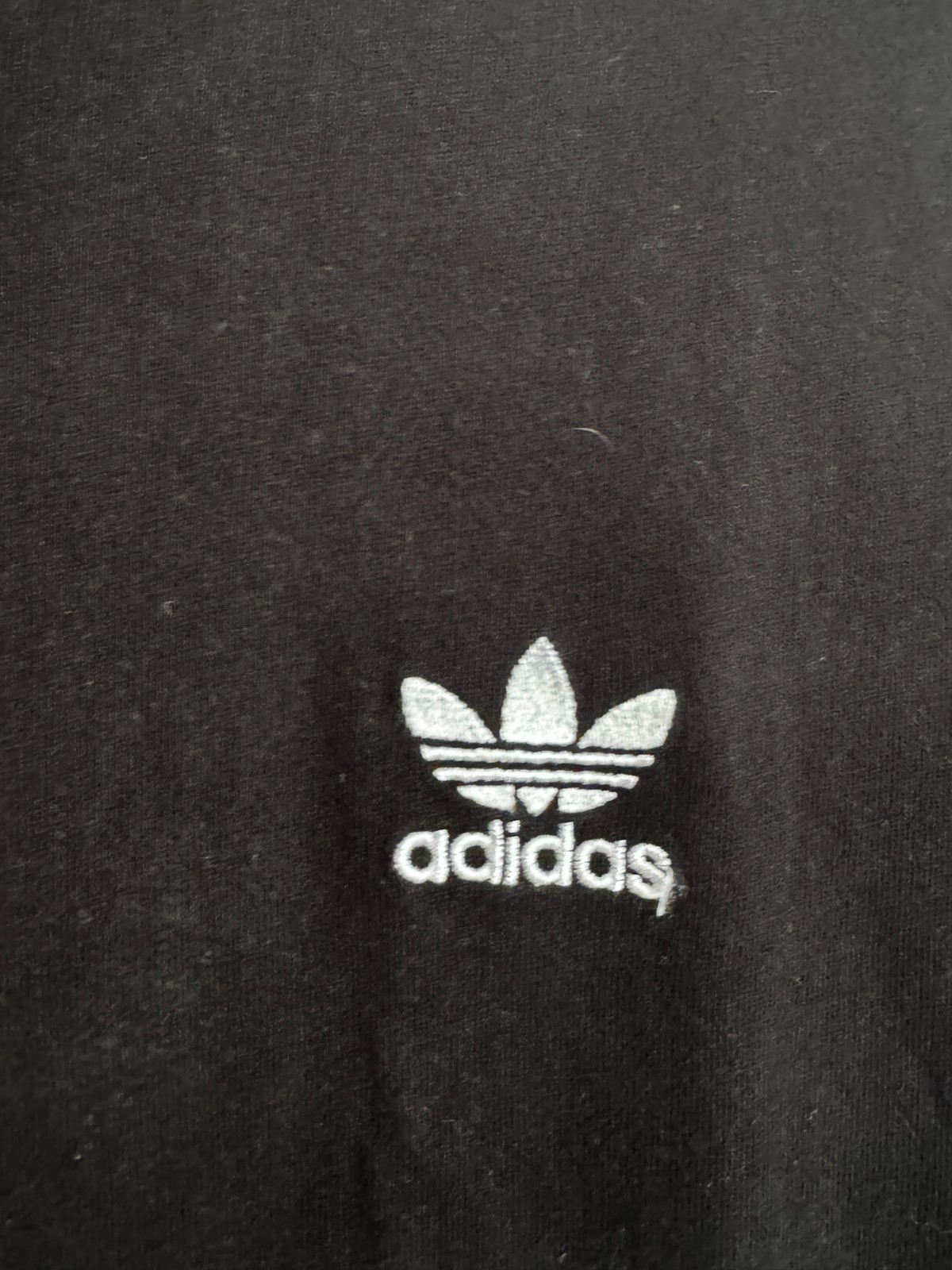 Adidas Originals Trefoil Embroidered Logo T-Shirt - Black - Size XS image 3