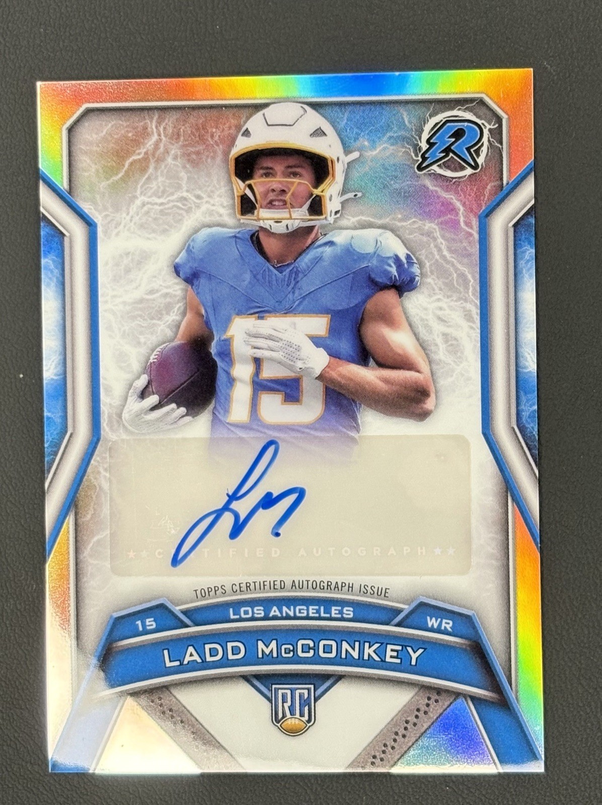 2024 Topps Resurgence Ladd McConkey Rookie Auto #RRS-LM Chargers RC