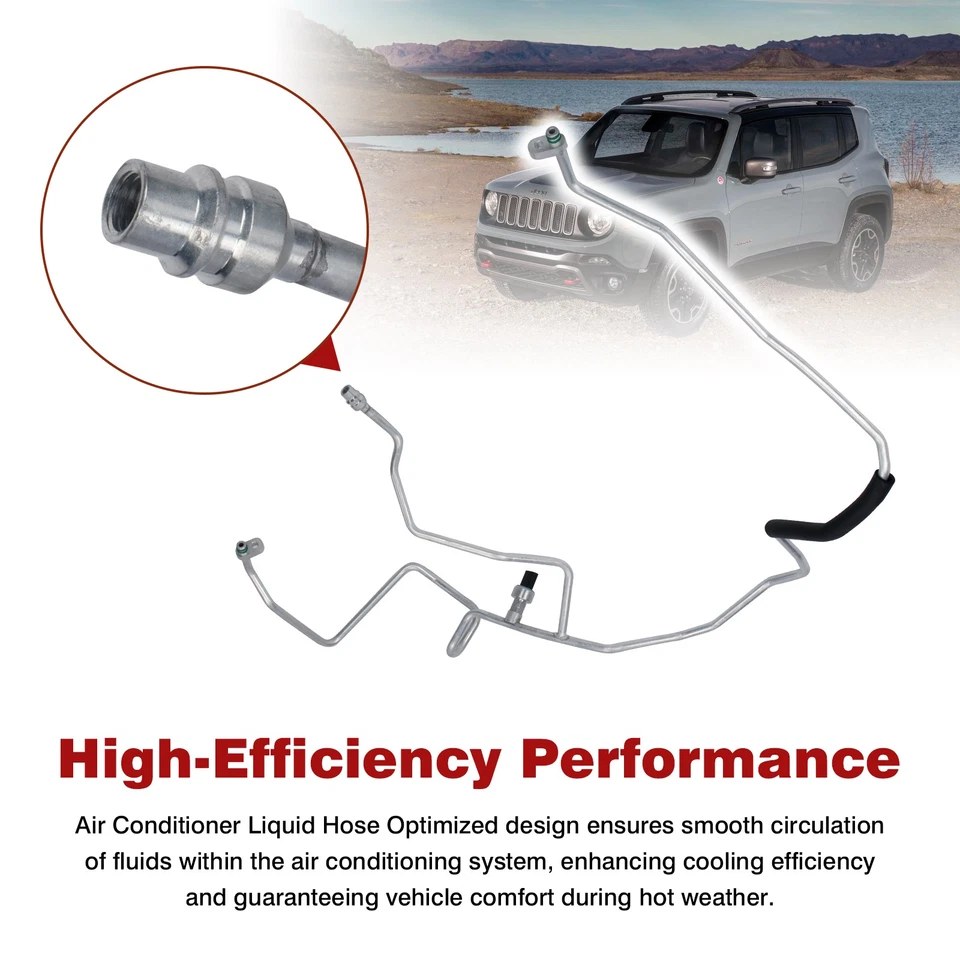 68323467AA 68255595AA 1PCS A/C Liquid Hose New Fits For 15-18 Jeep Renegade 2.4L Foto 3 de 4