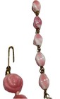 Antique Or Vintage Pink Glass Rose Bead Necklace — photo 3