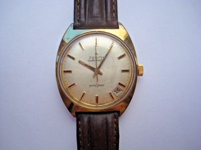 ZENITH AUTOSPORT PC 2562 MENS Automatic Watch 20'' GF 23j. DATE SWISS 1960'S RUNS
