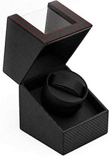 Watch Winder Carica Orologi Automatici Espositore Nero in Eco Pelle Watch Winder