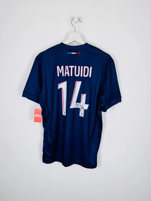 MAILLOT DE FOOTBALL PSG 2024/2025 DOMICILE - BLAISE MATUIDI #14 SIGNÉ - Photo 1/4