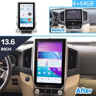 Für Toyota Land Cruiser LC200 2016-2018 Car Radio Carplay Stereo Video Navi Auto
