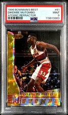 Dikembe Mutombo 1996 Bowman’s Best #61 *Atomic Refractor* Hawks Beautiful PSA 9