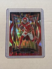 2024 Panini Select - Concourse Xavier Worthy #32 Black & Red Shock Prizm (RC)