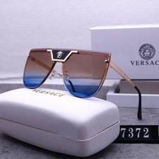 Luxury Rimless Square Sunglasses for Men Women Gold/Silver Frame Hip Hop Shades