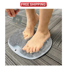 Shower Foot Scrubber Mat Back Washer Exfoliating Bath Wash Pad Wall Mounted Slip