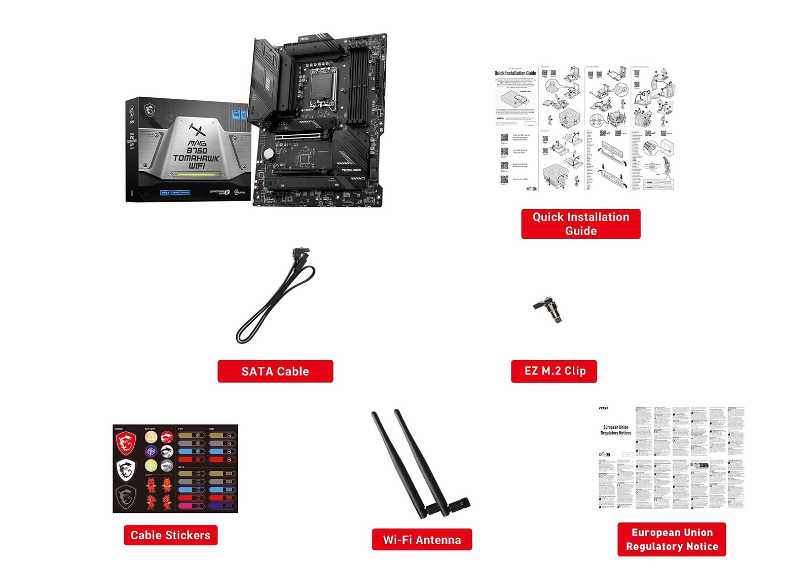 Your Perfect Match MSI MAG B760 TOMAHAWK WIFI LGA-1700 DDR5 ATX Gaming Motherboard for Desktops - Image 3
