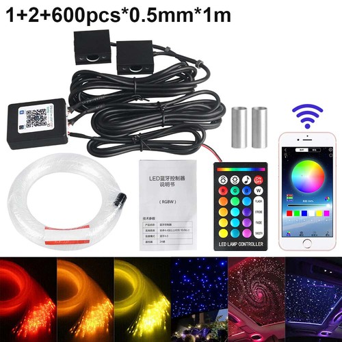 600Pcs*1m Car Headliner Star Light kit Roof Glow Ceiling Lights Fiber Optic - Picture 3 of 22