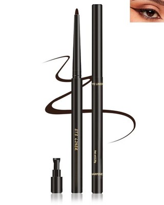 Brown Gel Eyeliner Pencil Waterproof Smudge-Proof Matte for Mature Older Women