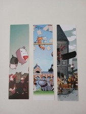 3 MARQUE-PAGES- 8,10,11EME SALON BD DE ROUBAIX:HERENGUEL,DAN QUALIZZA, ANCESTRAL