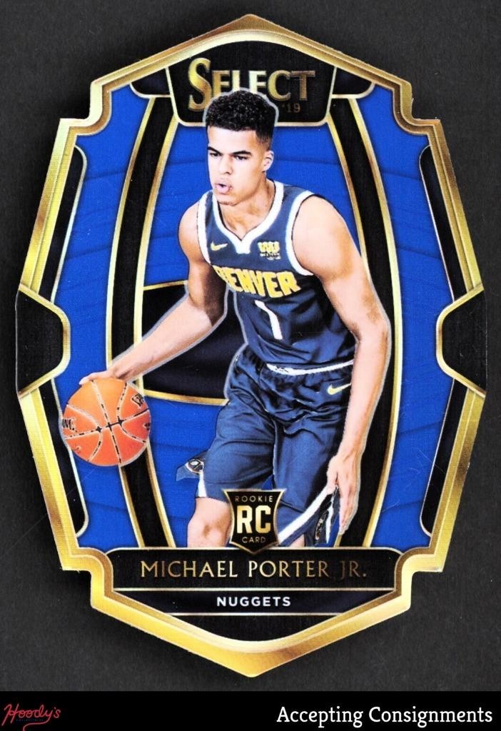 2018-19 Select Prizms Blue Die Cut Michael Porter Jr. Premier RC ROOKIE 122/249