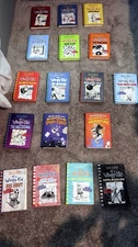 Jeff Kinney Diary of a Wimpy Kid & Rowley Jefferson’s Book Collection Lot Of 17