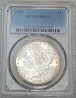 1898 P Morgan Silver Dollar PCGS MS62 Frosty White Just Graded New Holder #M229Q