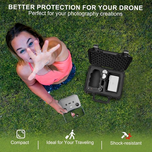 Impact-Resistant Hard Shell Case for DJI Mini Drones & Accessories - Lightweight - Picture 10 of 11
