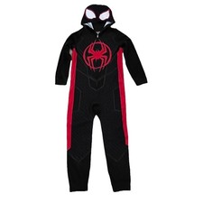 Into the Spider Verse Spider-Man size L 12/14 hooded zip-up romper One Piece pj