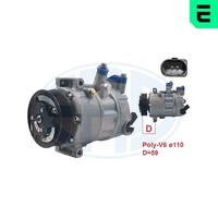 Kompressor Klimaanlage Era 670001 12V FüR Vw Golf 7 5G1 BQ1 BE1 BE2 Variant BA5