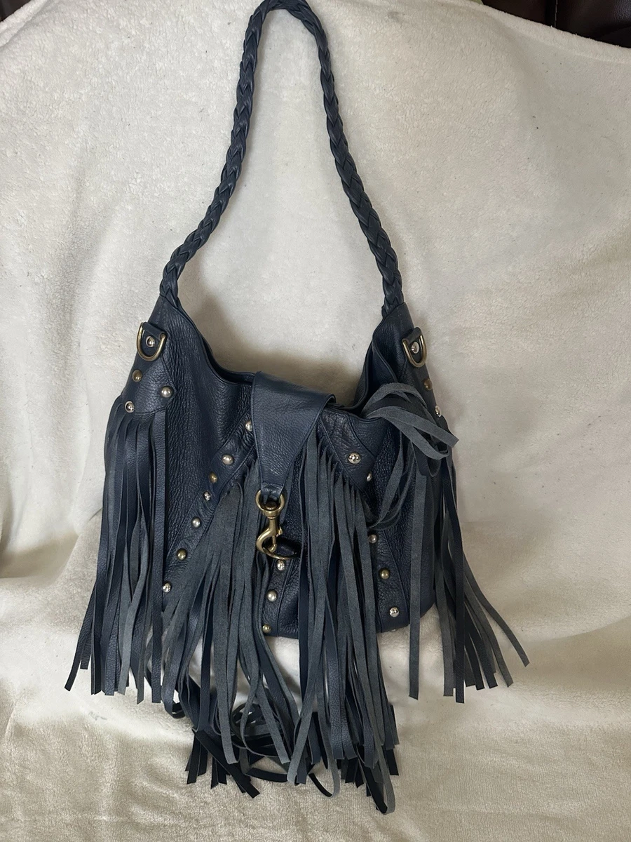 JJ Winters Black Leather Fringe Backpack Fringe – JJ Winters main image 4