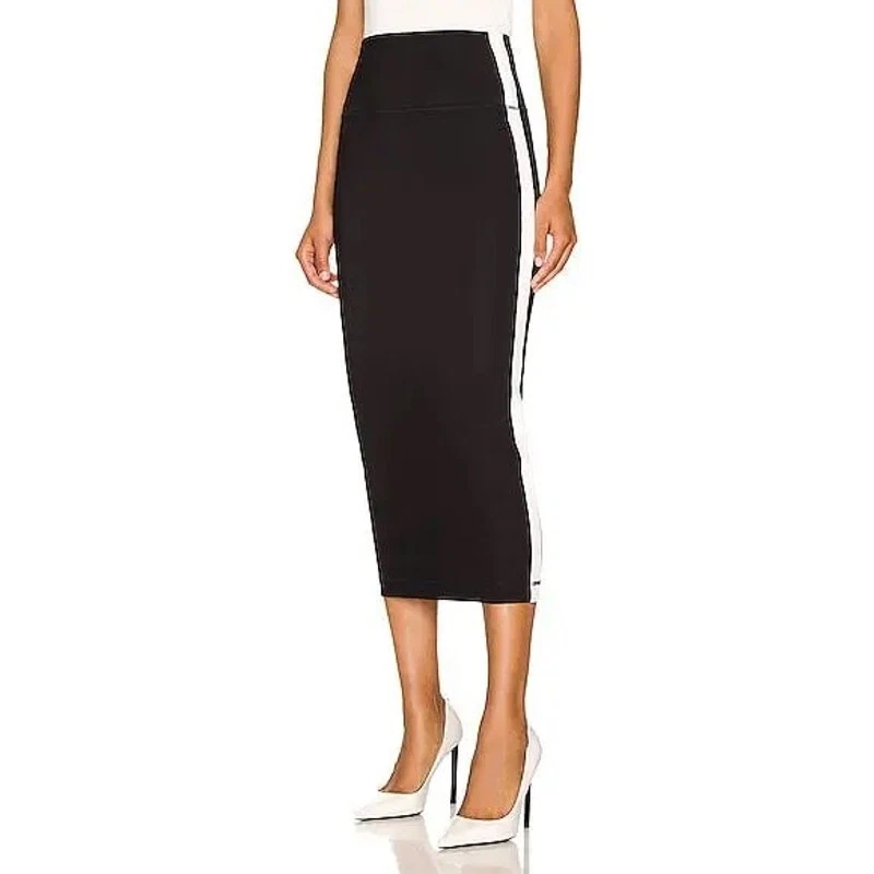 Buy Moda Rapido Women Black & White Striped A-Line Mini Skirt - Skirts for Women 37225177