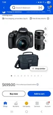 Canon EOS DSLR Camera Bundle with 18-55mm Lens and Carry Case