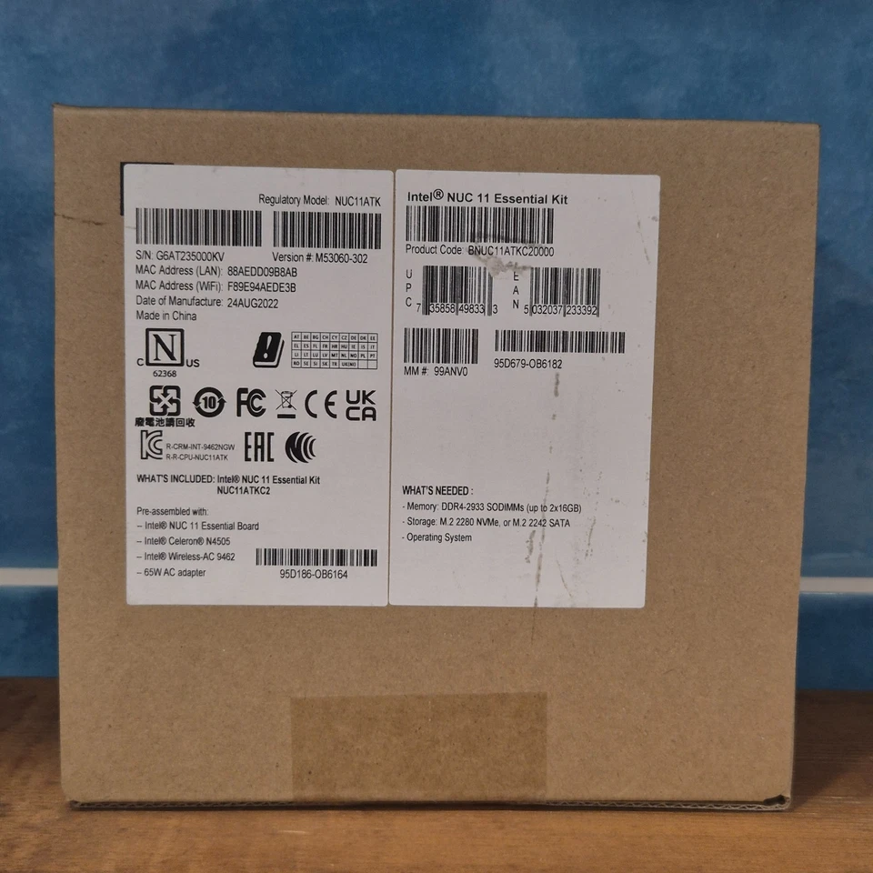 Intel NUC11ATKC2 Mini PC Kit N4505 Alimentatore Wi-Fi 65W (129 EUR 0% IVA) - Immagine 2 di 3