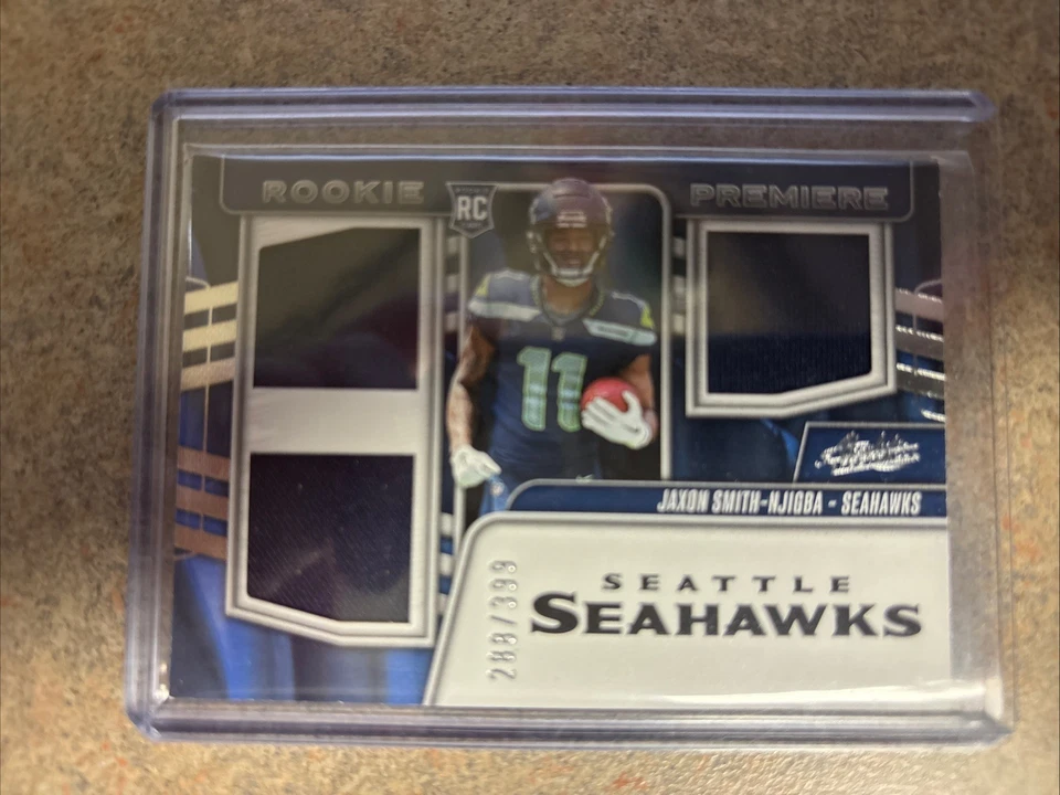 2023 Panini Absolute - Rookie Premiere Materials Jaxon Smith-Njigba #RPM-JSN/399 - Image 2 of 4