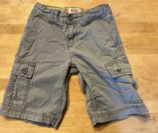 Levi s Boys Cargo Shorts with Adjustable Waist; Gray; Size 7 Regular