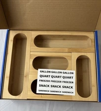 Aixibu 100% Ecological Bamboo Storage Bag Organizer 5 Piece Set