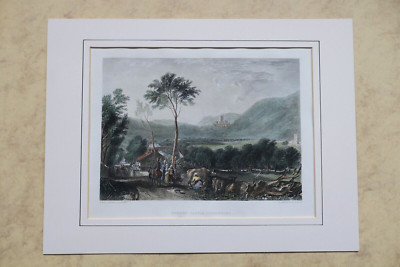 J.M.W. Turner, Hornby Castle Yorkshire, Virtue, W.Miller Antikdruck