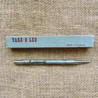 Vintage selten Yard O Led Platinine Turn Drehbleistift Druckbleistift 422767 in Schachtel