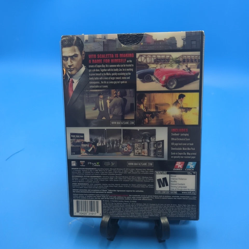 Mafia 2 II Edición Coleccionista + SteelBook (PC) Especial Limitado  Foto 2 de 4