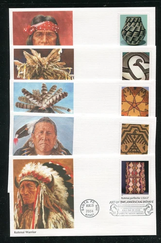 3873 Art of the American Indian Fleetwood First Day Cover Set 2004