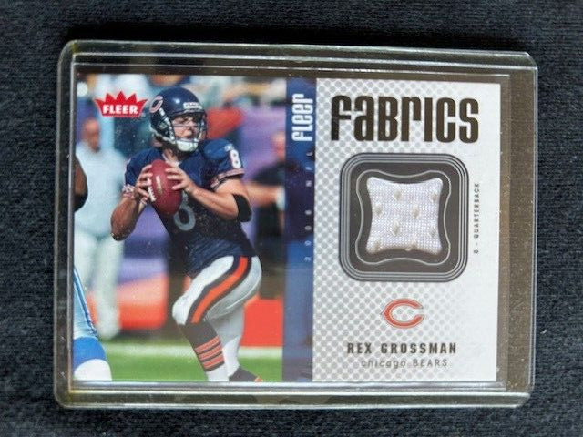 Rex Grossman   Certified Game Used  JERSEY Card