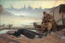 High Quality Large Oil Painting Drowned woman Handpainted Art On Canvas 36”