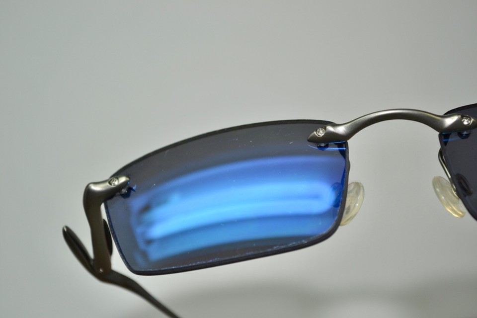 RARE Oakley Why3 Silver Titanium Ice Iridium Mens Sunglasses eBay