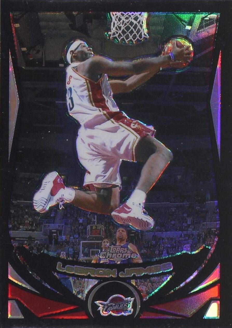 2004-05 Topps Chrome - LeBron James #23 Black Refractor /500 for 