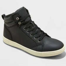 NEW! Men's Goodfellow & Co Drew Black Sneaker Boots