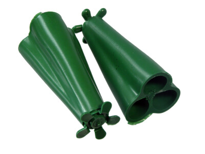 New Wigwam Grip Holder Holds 3 Garden Canes Safety Protector Plastic - Onestopdi