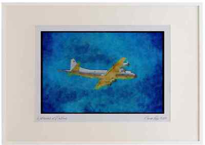 034075 Lockheed CP 140 Aurora Canadian Armed Forces Aquarell Bilderrahmen 1