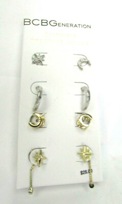BCBGeneration BCBG Jewelry ''Celebrate The Little Things'' 4 Pair Earrings 41345