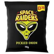 Space Raiders Pickled Onion Crisps Pack of 20 x 70g