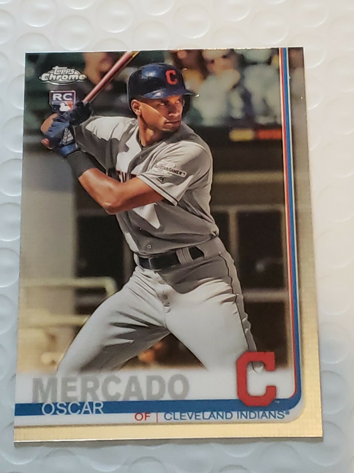 2019 OSCAR MERCADO RC TOPPS CHROME UPDATE BASEBALL  #40 Cleveland INDIANS
