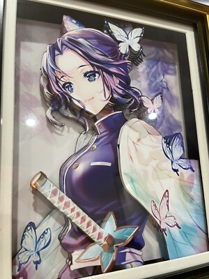 3er Set Anime Poster Shinobu Kocho - Leinwand Drucke 30x45cm