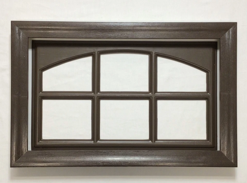 Kit de ventana de puerta de garaje marrón oscuro Amarr panel corto marco insertar opciones de vidrio Foto 4 de 4