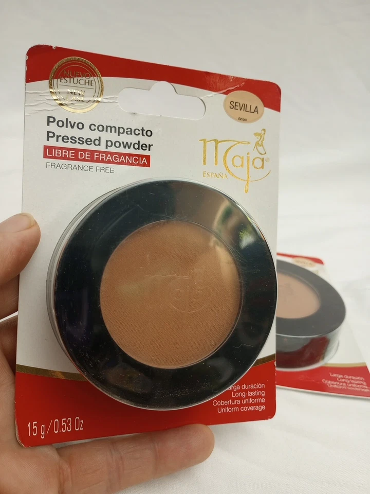 Maja Sevilla Pressed Powder, Mirror and Tassel Compartment  0.53 OZ SET OF 2 - Image 4 of 4