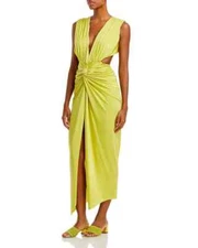 $285 Baobab Neon Yellow Mia Cover Up Dress Small yse0723