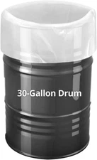 6 Pack 30 Gallon Clear Plastic Drum Liners, Heavy Duty Leak Proof Clear Bucket L